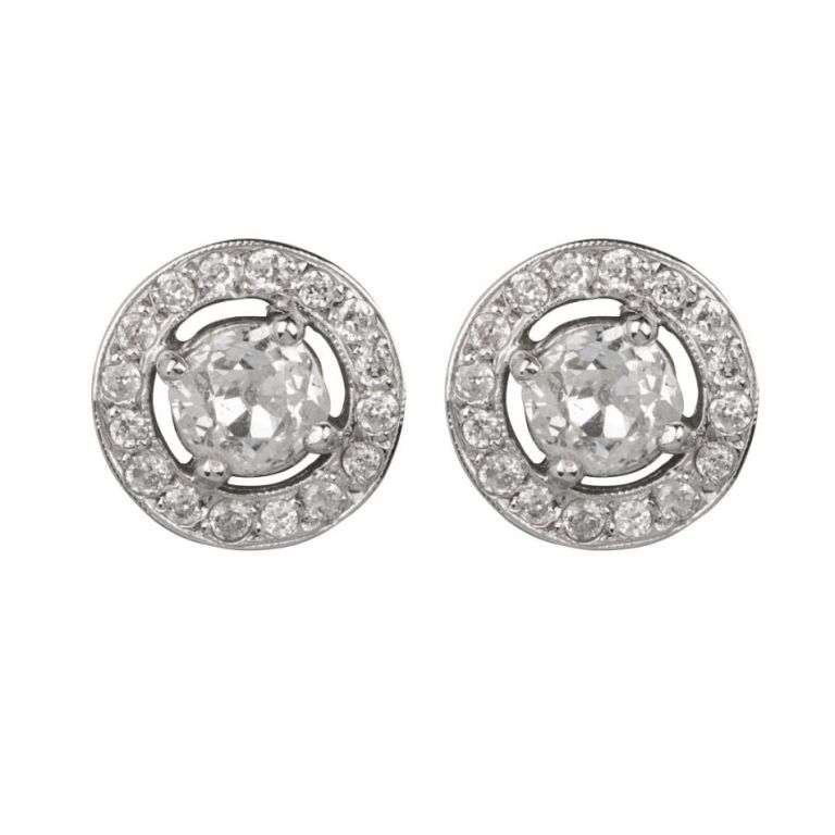 Original Art Deco Platinum Diamond Earrings, Art Deco Jewellery, Avenue ...